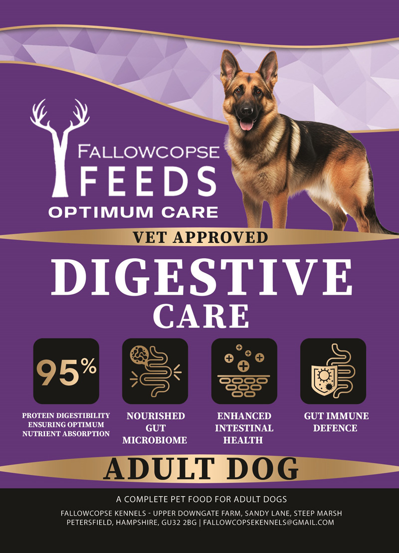 Fallowcopse Feeds - Digestive Care - Turkey Chicken Lamb Petersfield Hampshire Surrey West Sussex London Berkshire Kent