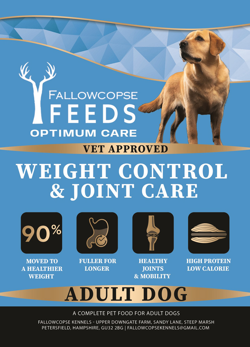 Fallowcopse Feeds - Weight Control & Joint Care - Turkey Chicken Lamb Petersfield Hampshire Surrey West Sussex London Berkshire Kent